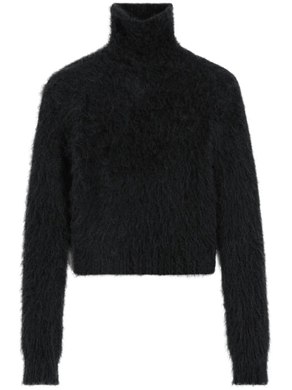 Brushed-Effect Cotton Jumper