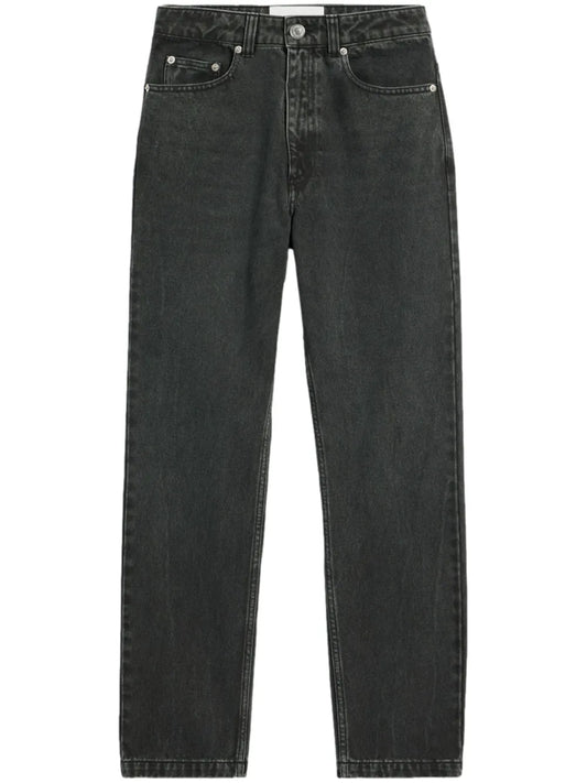 High-Rise Straight-Leg Jeans