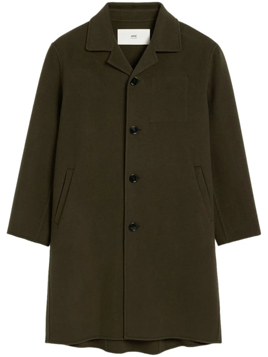 Single-Breasted Felted Coat