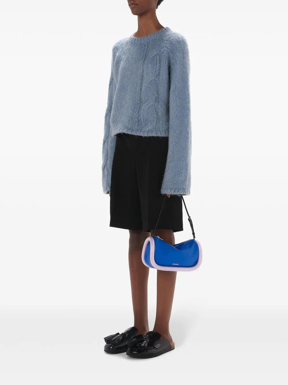 Cable-Knit Cropped Sweater
