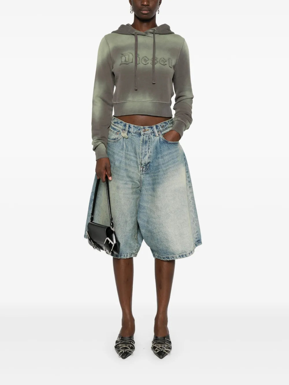 Slimmy Cotton Cropped Hoodie