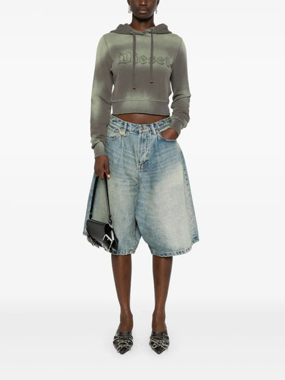 Slimmy Cotton Cropped Hoodie