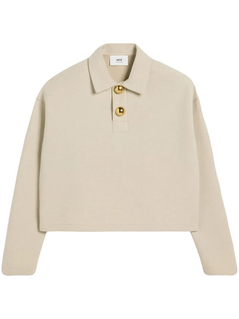 Drop-Shoulder Polo Top