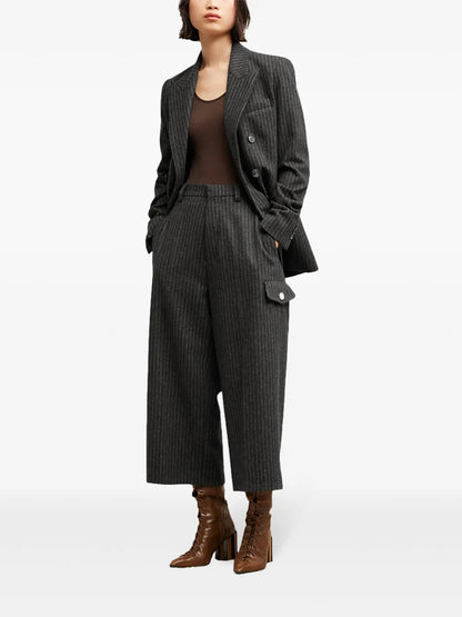 Military Bermuda Stripe Trousers