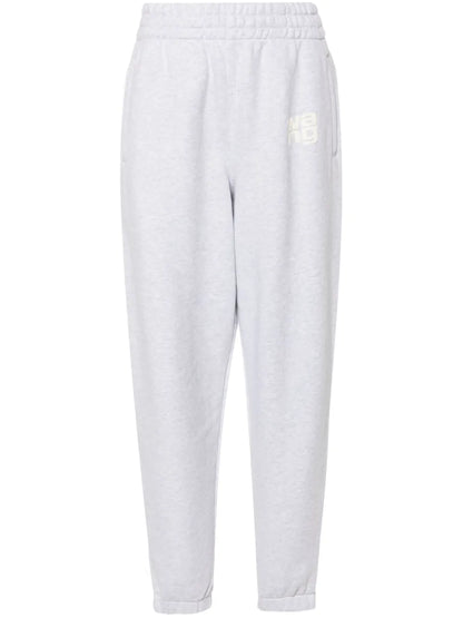 Mélange-Effect Track Pants