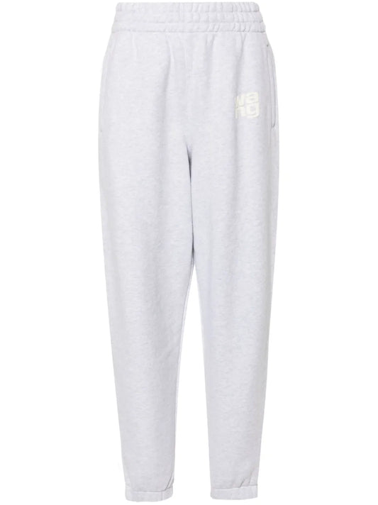 Mélange-Effect Track Pants