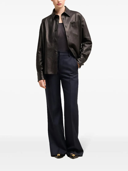 High-Rise Flared Trousers