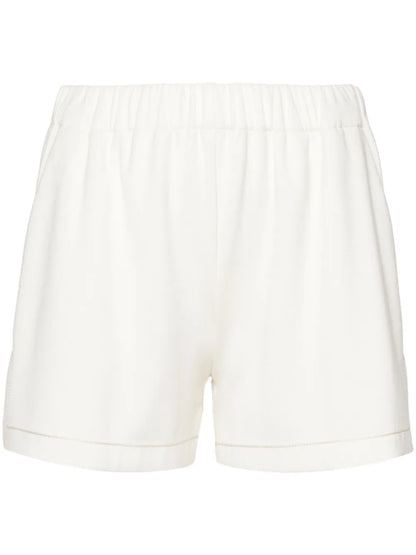 Decorative-Stitching Shorts