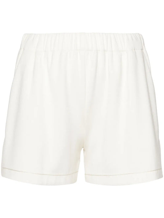 Decorative-Stitching Shorts