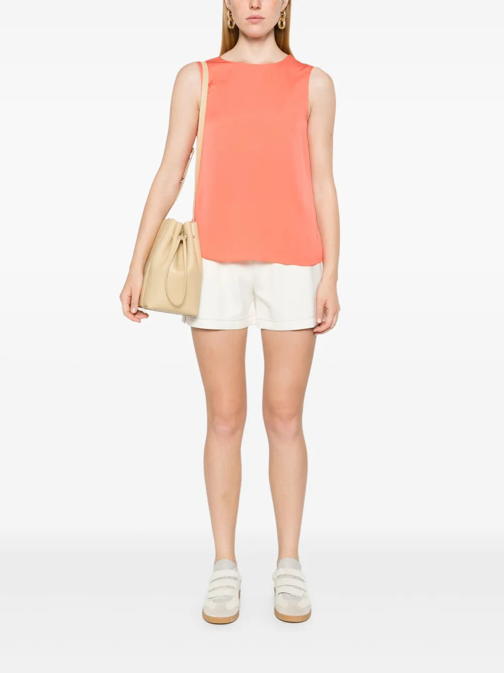 Decorative-Stitching Shorts