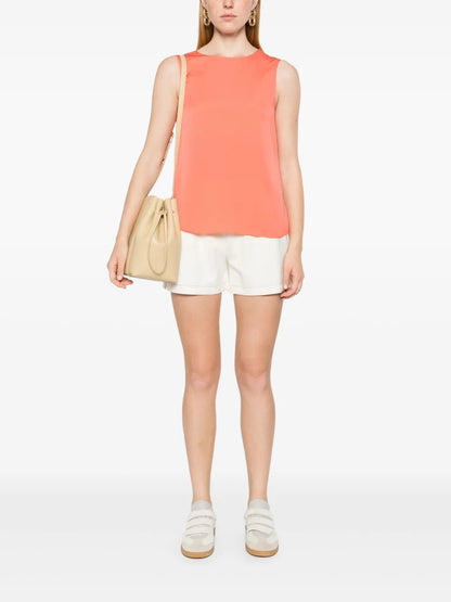 Decorative-Stitching Shorts