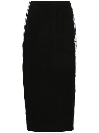 3-Stripes Ribbed Pencil Skirt