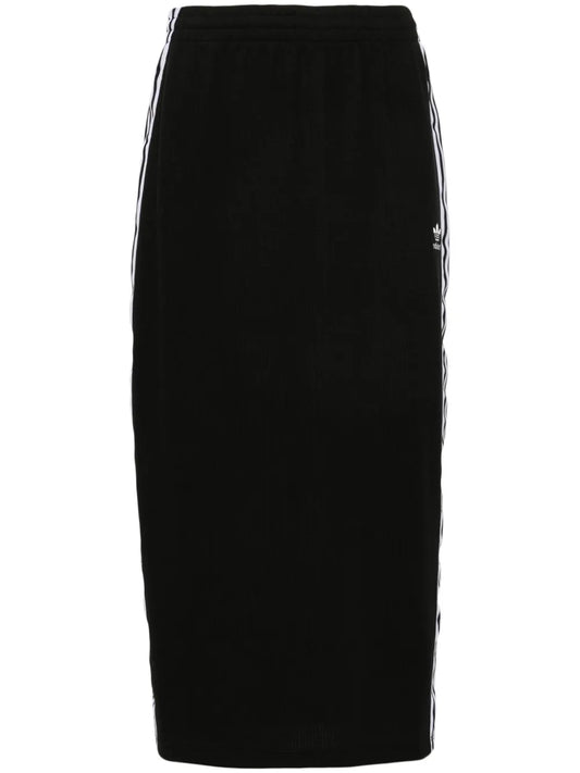 3-Stripes Ribbed Pencil Skirt