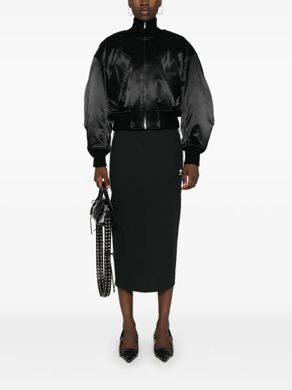 3-Stripes Ribbed Pencil Skirt