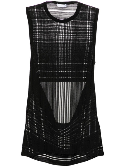 Open-Back Ribbed Tank Top