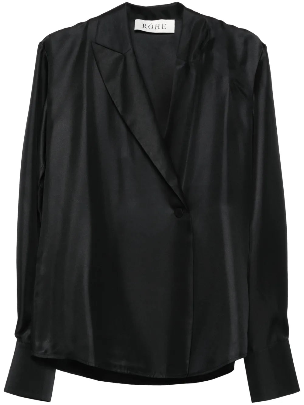 Asymmetric-Lapels Blouse