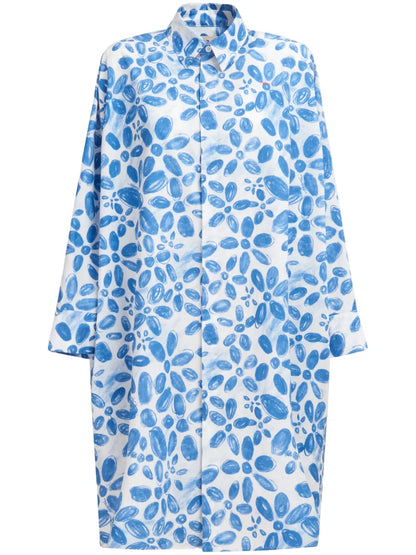 Floral-Print Shirt Dress