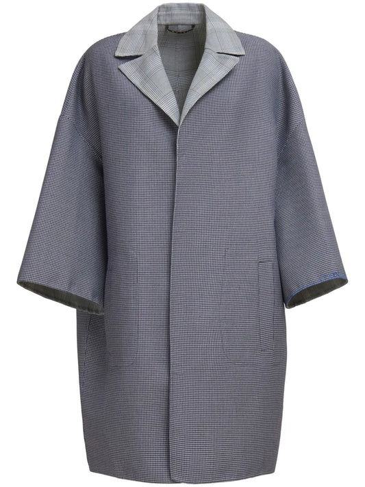 Reversible Houndstooth Coat