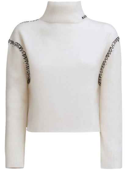 Decorative-Stitching Jumper