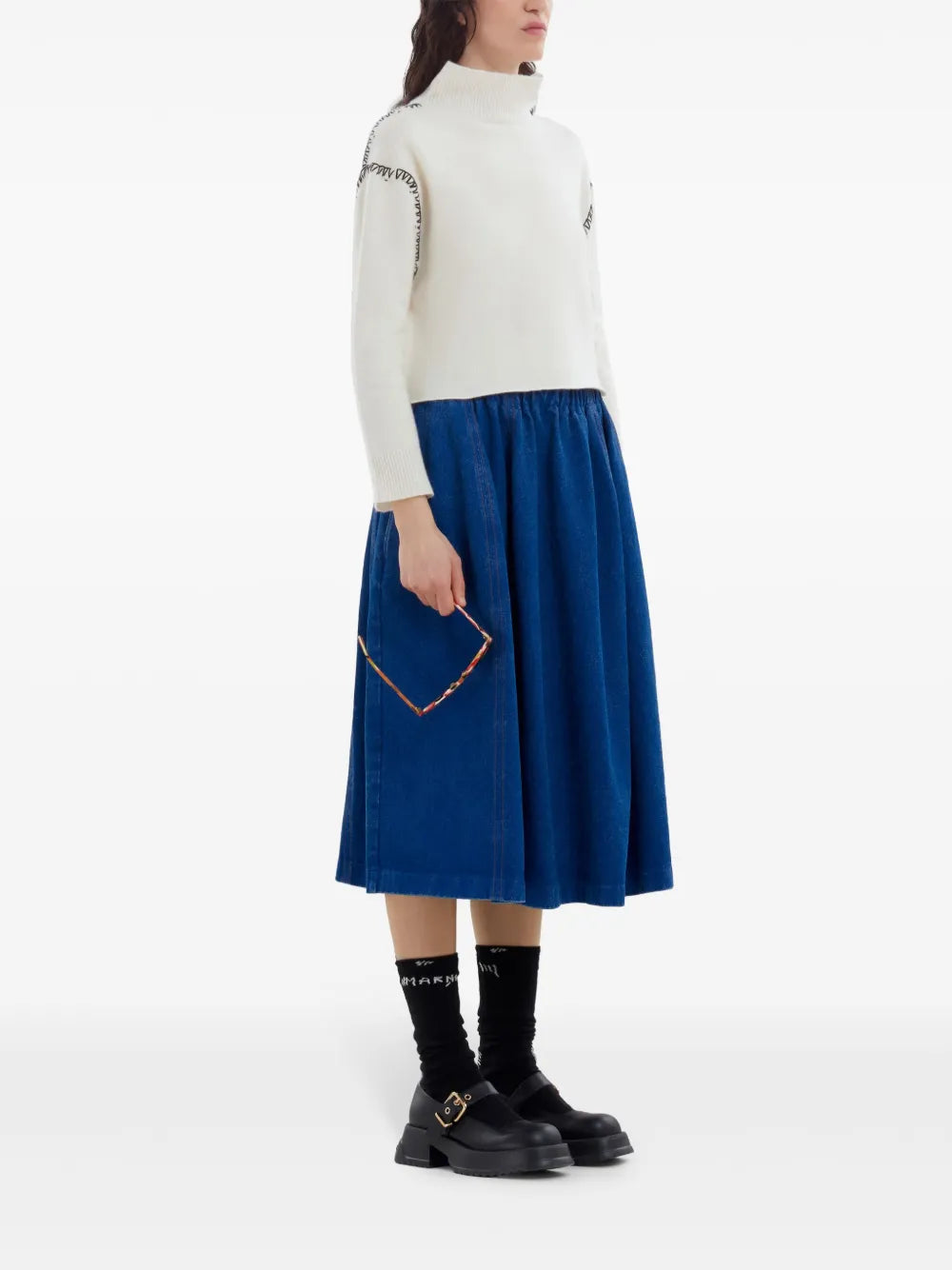 Decorative-Stitching Jumper