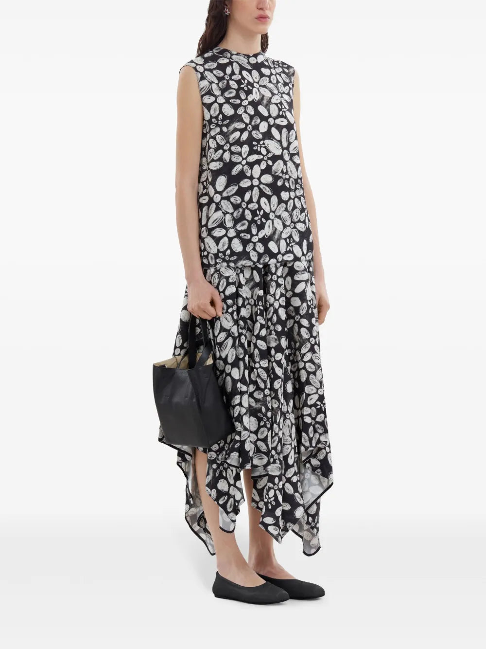 Floral-Print Sleeveless Top