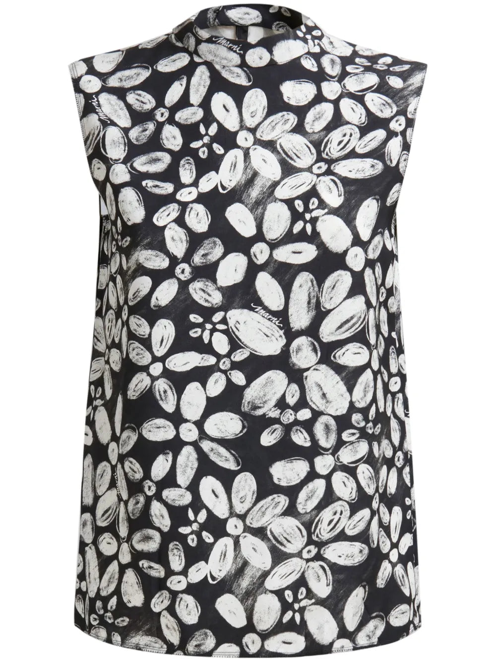 Floral-Print Sleeveless Top