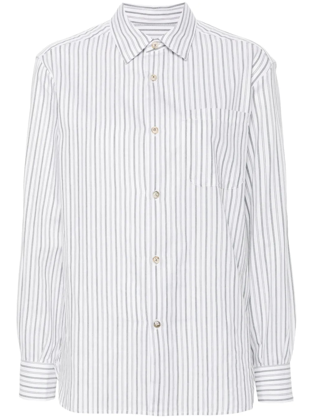 Striped Cotton-Blend Shirt