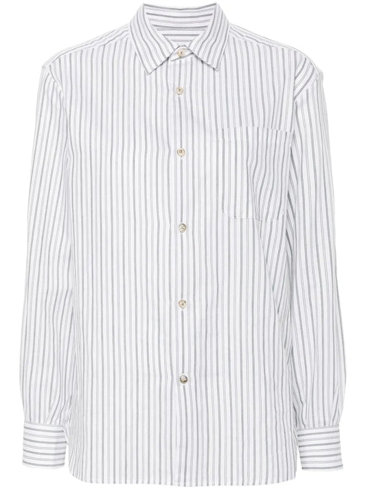 Striped Cotton-Blend Shirt