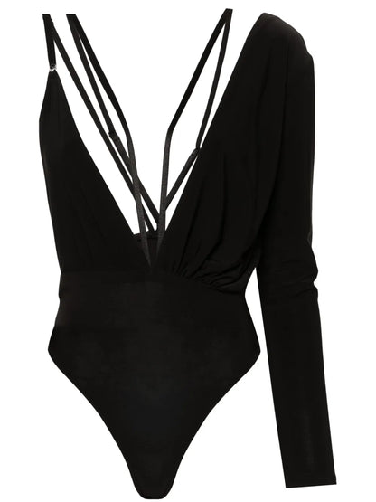 V-Neck Strapped Bodysuit