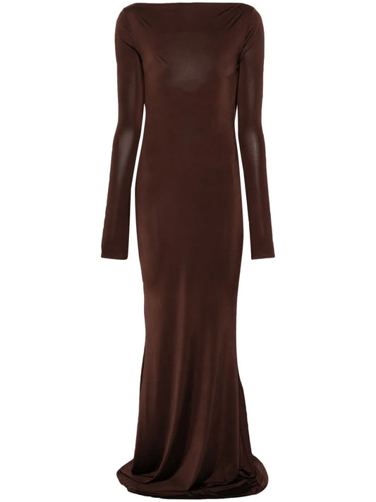 Cowl-Effect Maxi Dress