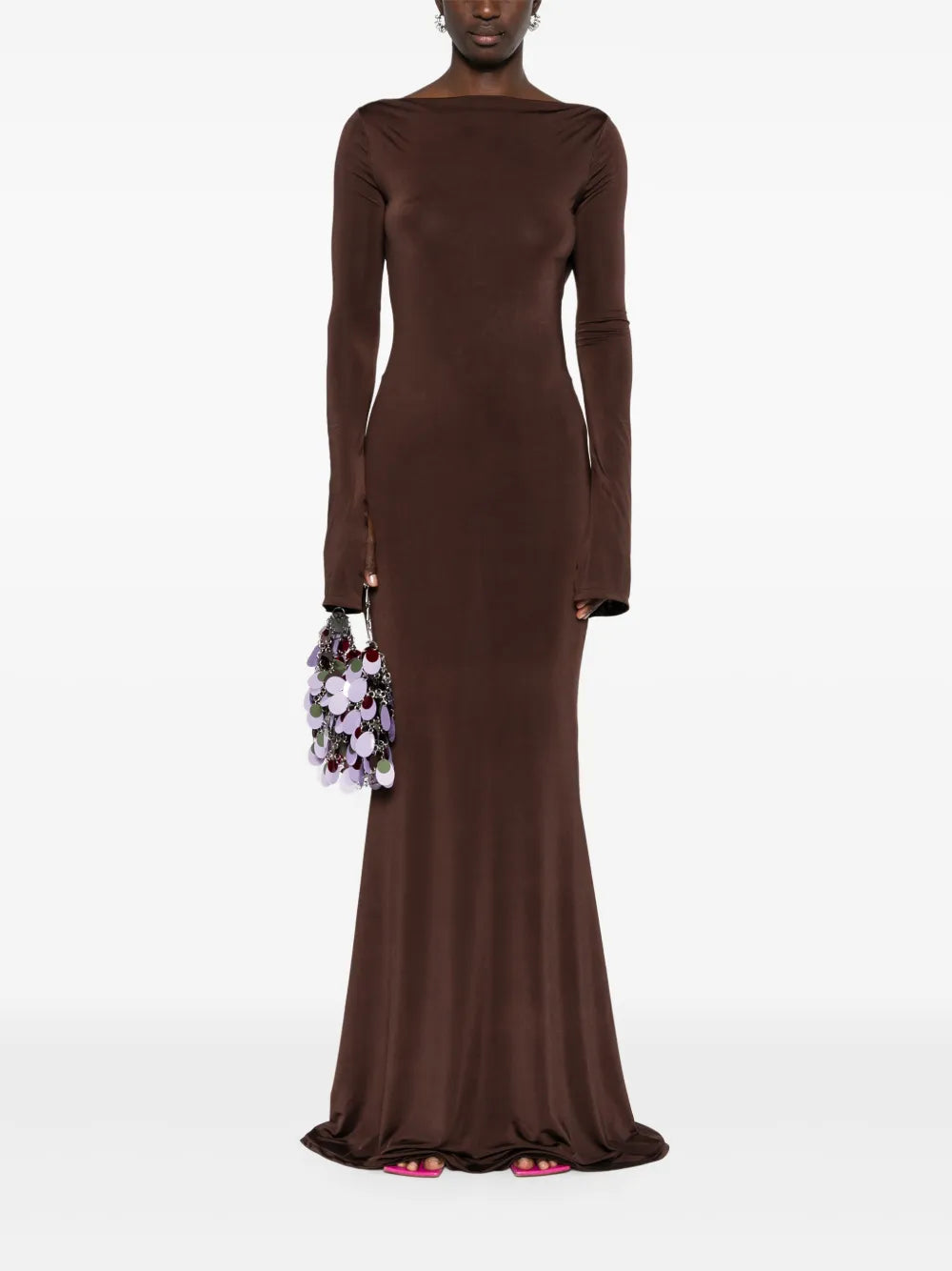 Cowl-Effect Maxi Dress