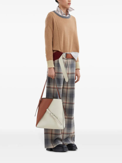Colour-Block Cashmere Jumper