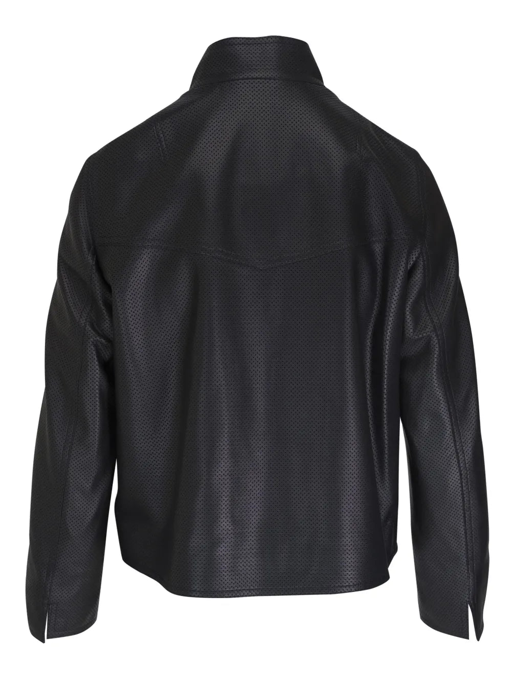 Single-Breasted Leather Jacket
