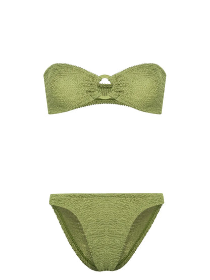 Gloria Seersucker Bikini Set