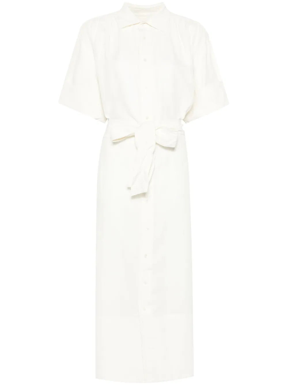 Belted Midi Shirt Dress