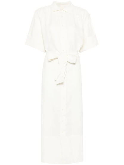 Belted Midi Shirt Dress