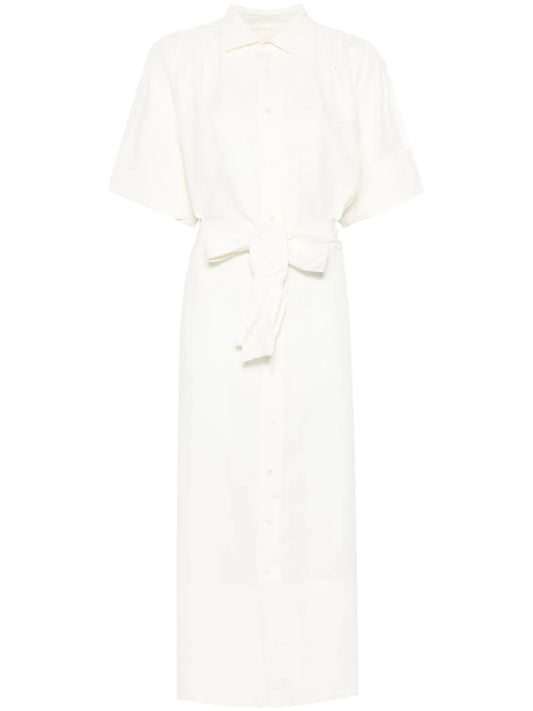 Belted Midi Shirt Dress