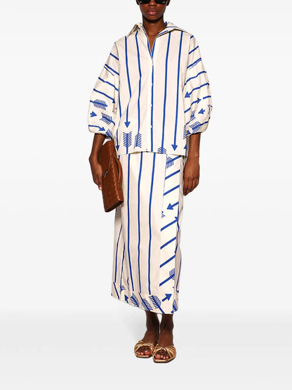 Flechada Arrow-Print Cotton Shirt