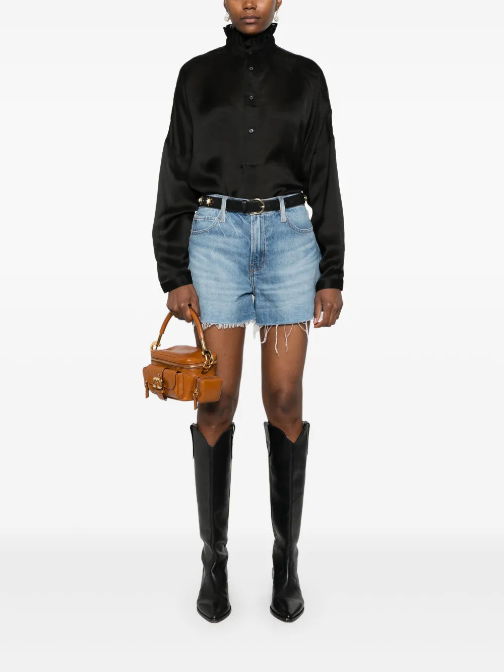 Ruffled-Collar Blouse