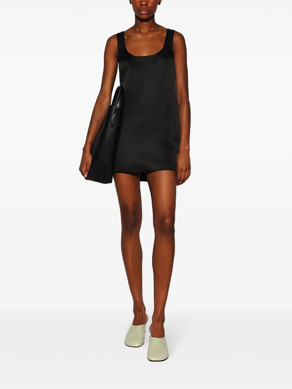 Pranta Scoop-Back Silk Dress