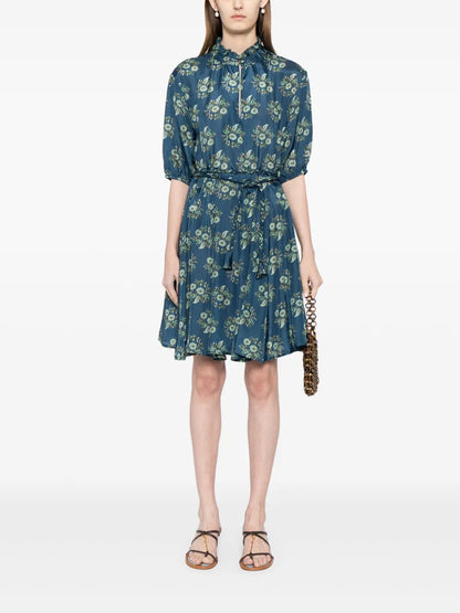 Gaia Floral-Print Minidress