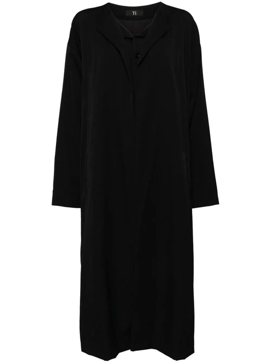 Single-Breasted Layered Coat