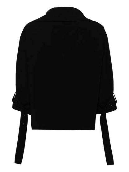 Wide-Lapels Cotton Blazer