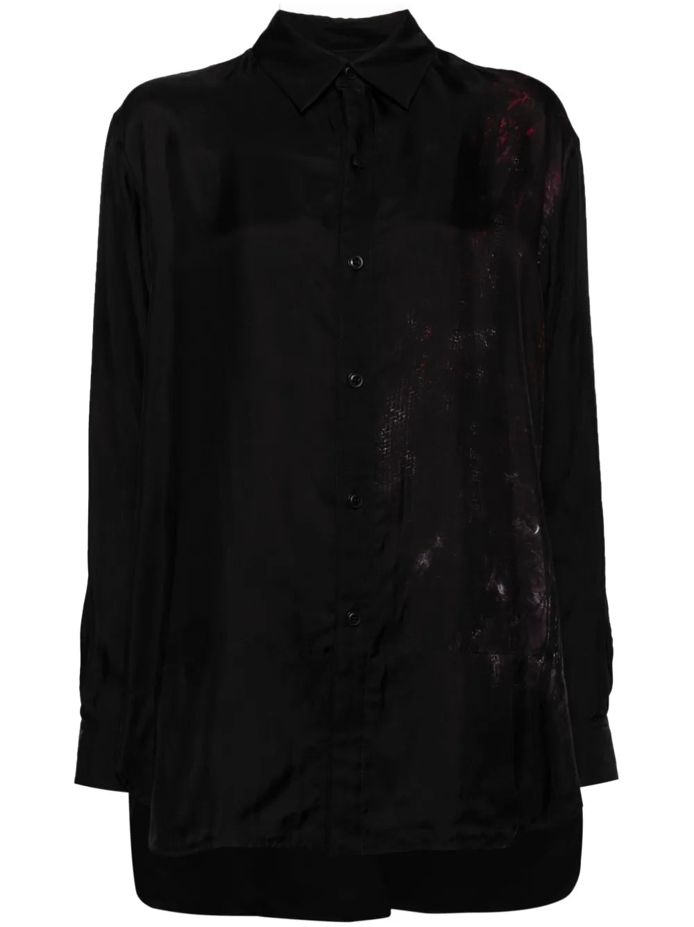 Abstract-Print Long-Sleeve Shirt