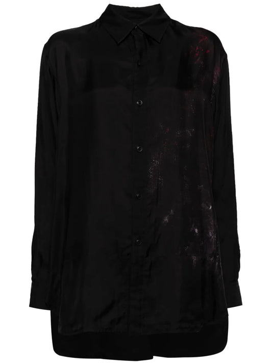Abstract-Print Long-Sleeve Shirt