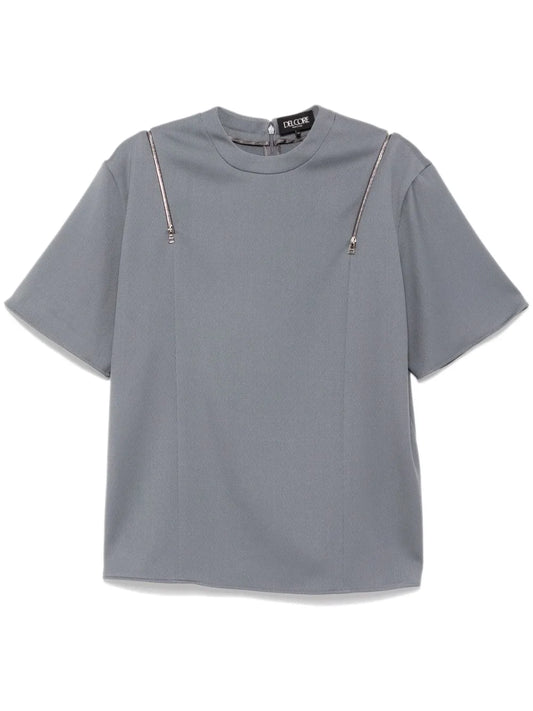 Zip Fastening T-Shirt
