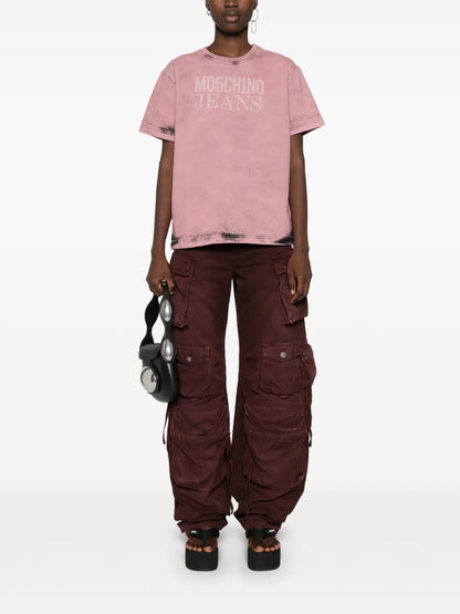 Logo-Print Twill T-Shirt