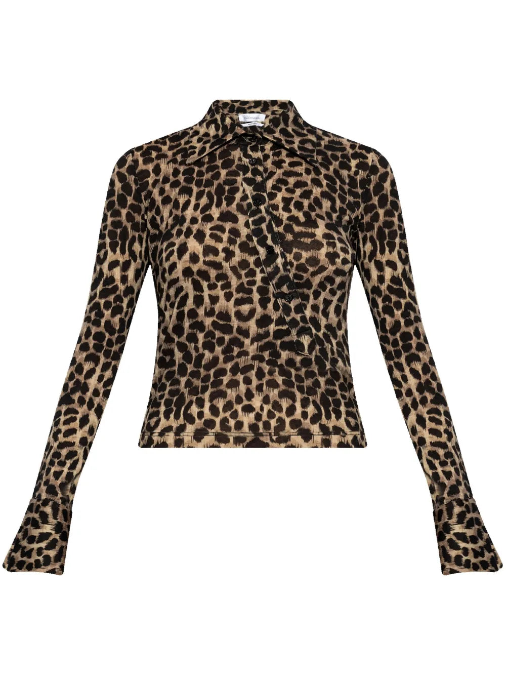Leopard-Print Wool Top