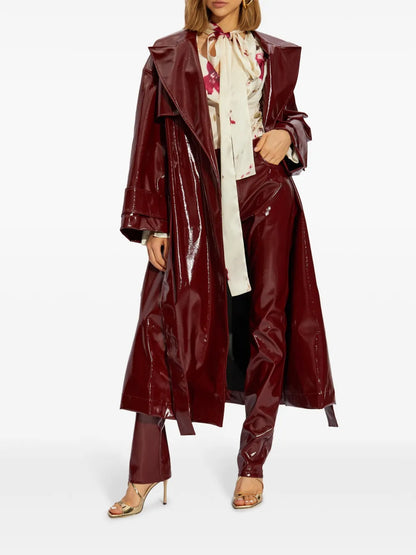 Bow-Detail Draped Satin Shirt