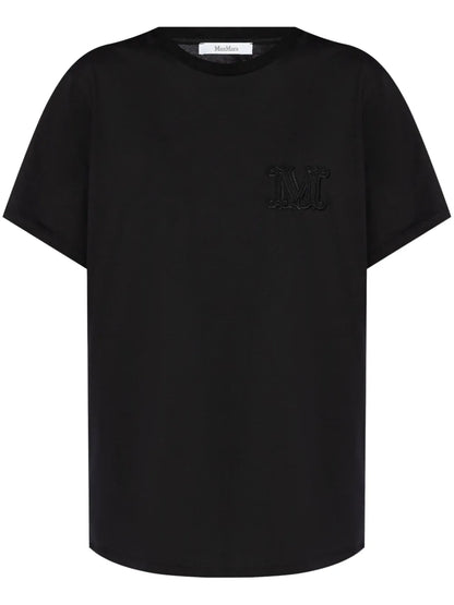 Monogram-Embroidered Cotton T-Shirt